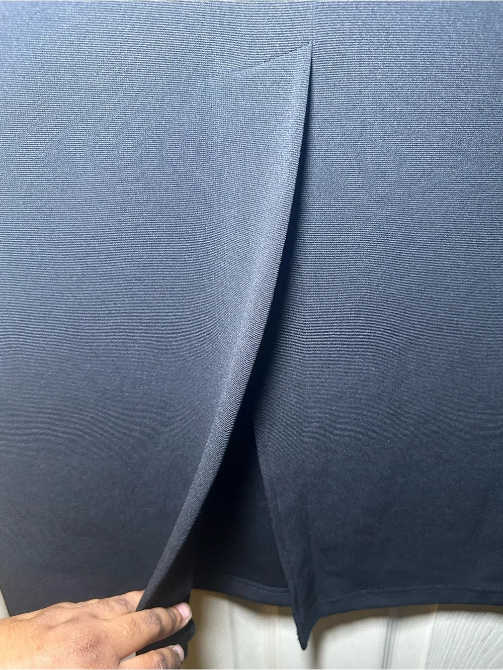 Vintage Studio Classic Black Pencil Skirt with Subtle Metal Accent - Picture 9 of 9